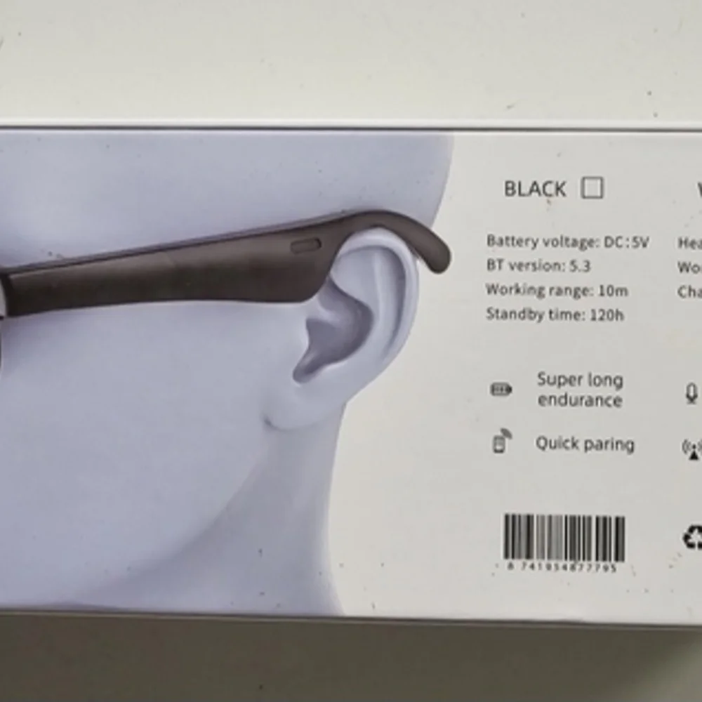 Wireless Audio Smart Glasses - Black